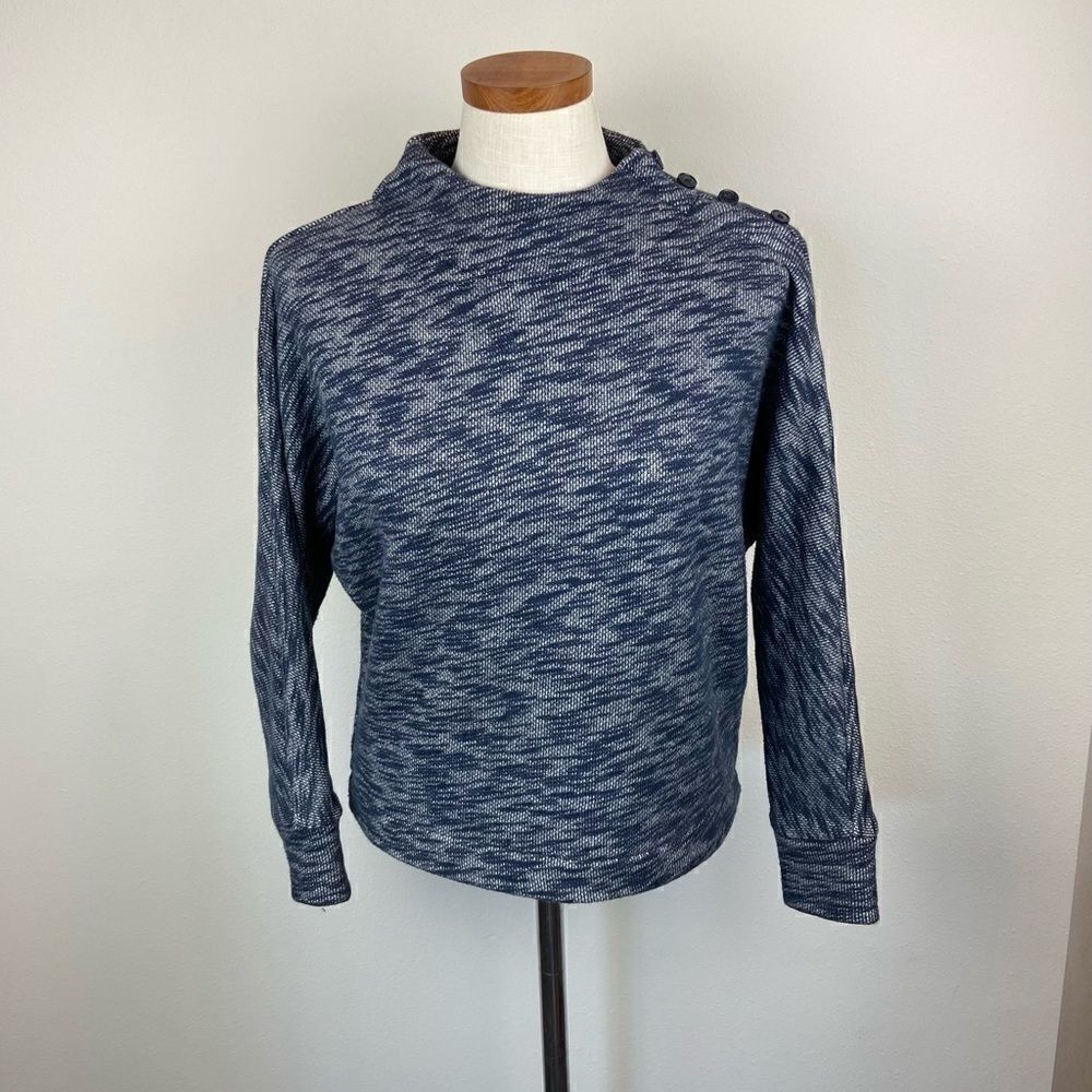 Point Sur Button-Sleeve Knit Sweater